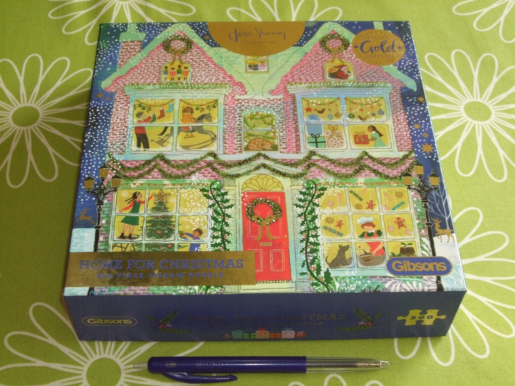Nieuw in doos: Home for Christmas - Gibsons puzzel - 500 st, Hobby en Vrije tijd, Denksport en Puzzels, Ophalen of Verzenden, 500 t/m 1500 stukjes