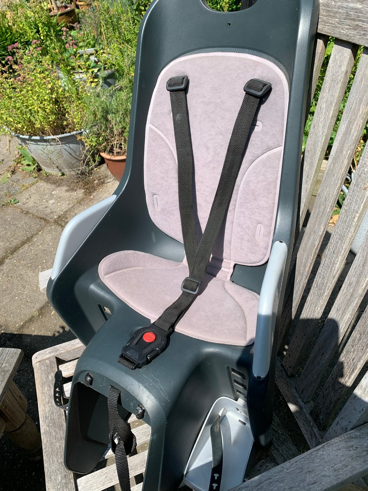Polisport Bubbly Maxi Achterzitje - Gebruikt, Fietsen en Brommers, Ophalen, Achterzitje, 9 t/m 18 kg, Gebruikt