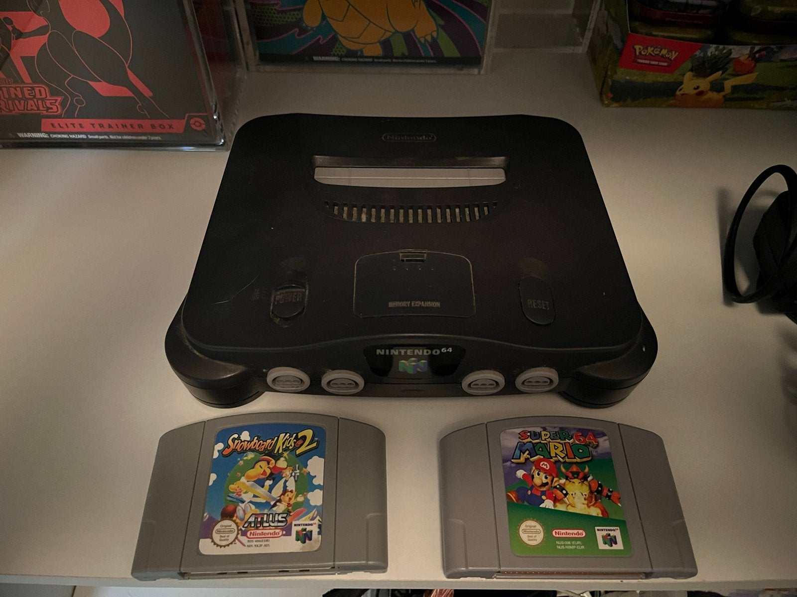 Nintendo 64 Console met 2 Spellen en Kabels, Ophalen of Verzenden, Gebruikt, Met 1 controller, Met games
