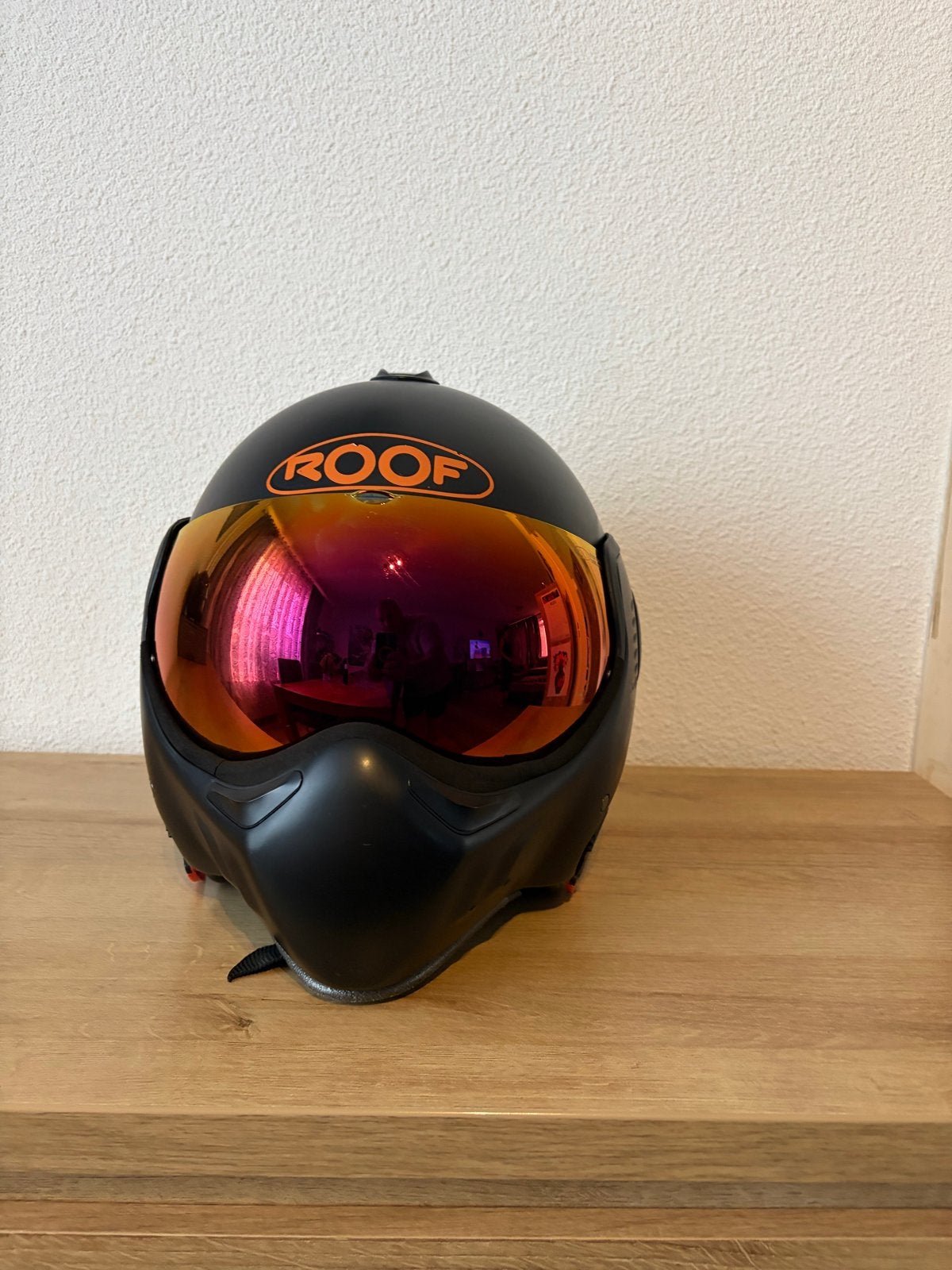 Stoere Roof Boxer V8 helm met oranje vizier maat 61, Overige merken, Systeemhelm, Heren, Ophalen of Verzenden