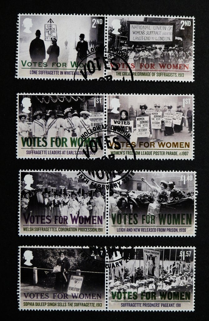 UK / Engeland 2018 Votes for Women / Kiesrecht voor Vrouwen, Verzenden, Gestempeld