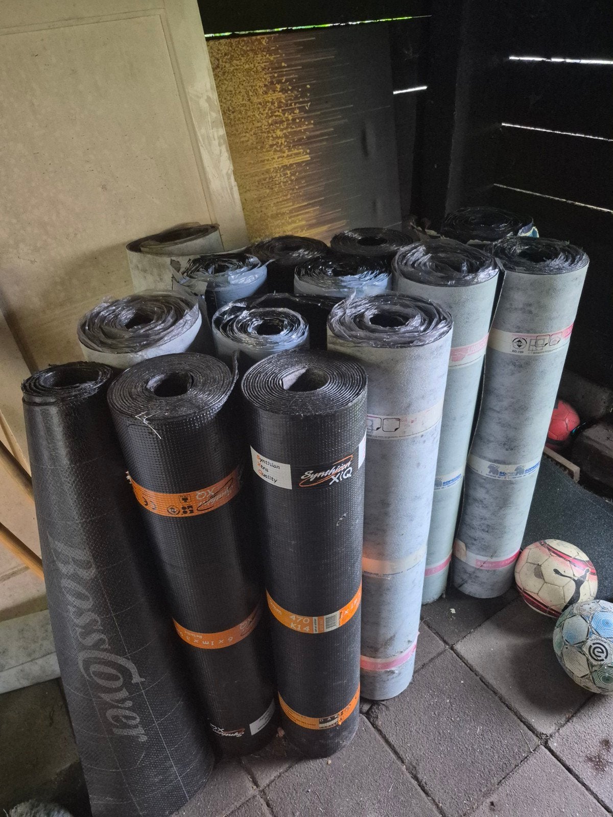 Diverse rollen dakleer en dakbedekking, Doe-het-zelf en Verbouw, Dakpannen en Dakbedekking, Ophalen of Verzenden