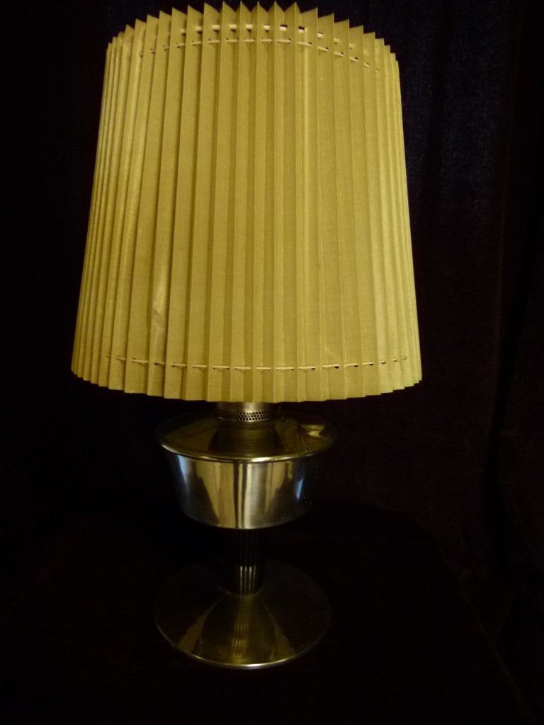vintage olielamp England Alminium 1969, Ophalen
