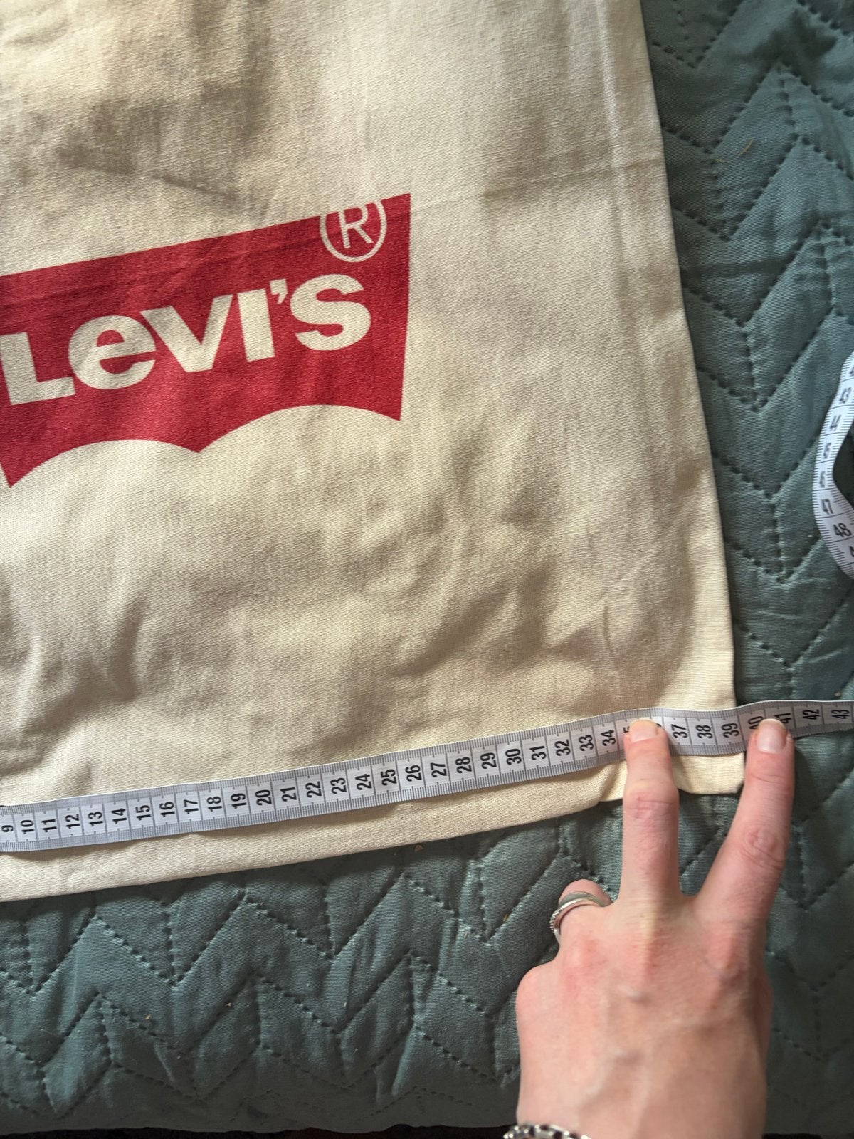 Levi's Tote Bag - Crèmekleurige Shopper met Logo, Verzenden, Zo goed als nieuw, Beige, Shopper