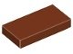Lego Castle Stenen 5x 1x2 Plaat Tile Rood Bruin 3069B (NIEUW, Lego, Nieuw, Ophalen of Verzenden, Losse stenen