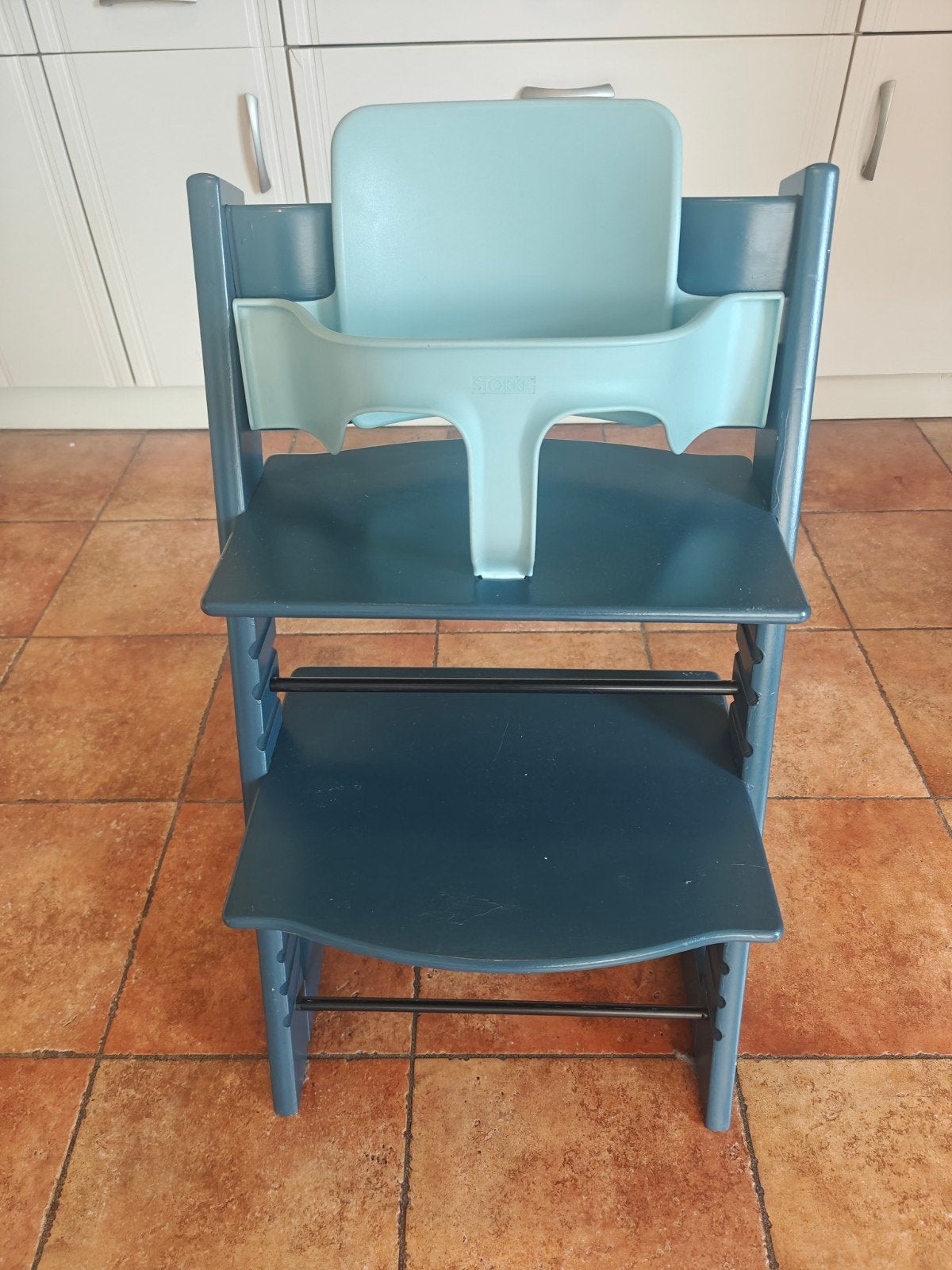 Stokke Tripp Trapp kinderstoel met new born set, Kinderen en Baby's, Kinderstoelen, Ophalen, Gebruikt, Meegroeistoel