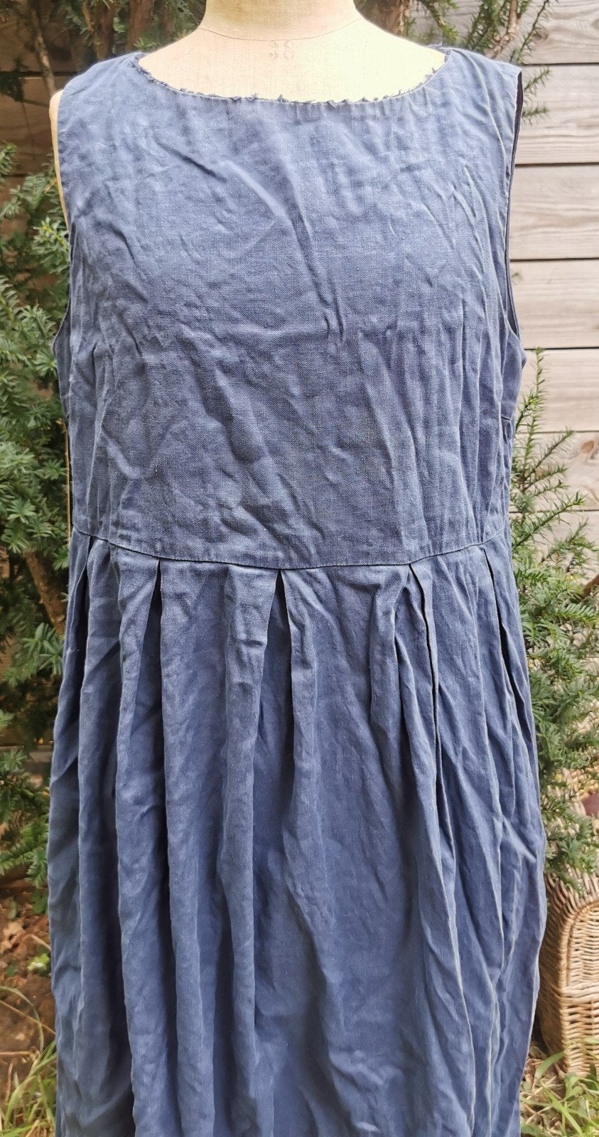 Fabiana Filippi linnen jurk - Maat l, Blauw, Maat 42/44 (L), Ophalen of Verzenden, Zo goed als nieuw
