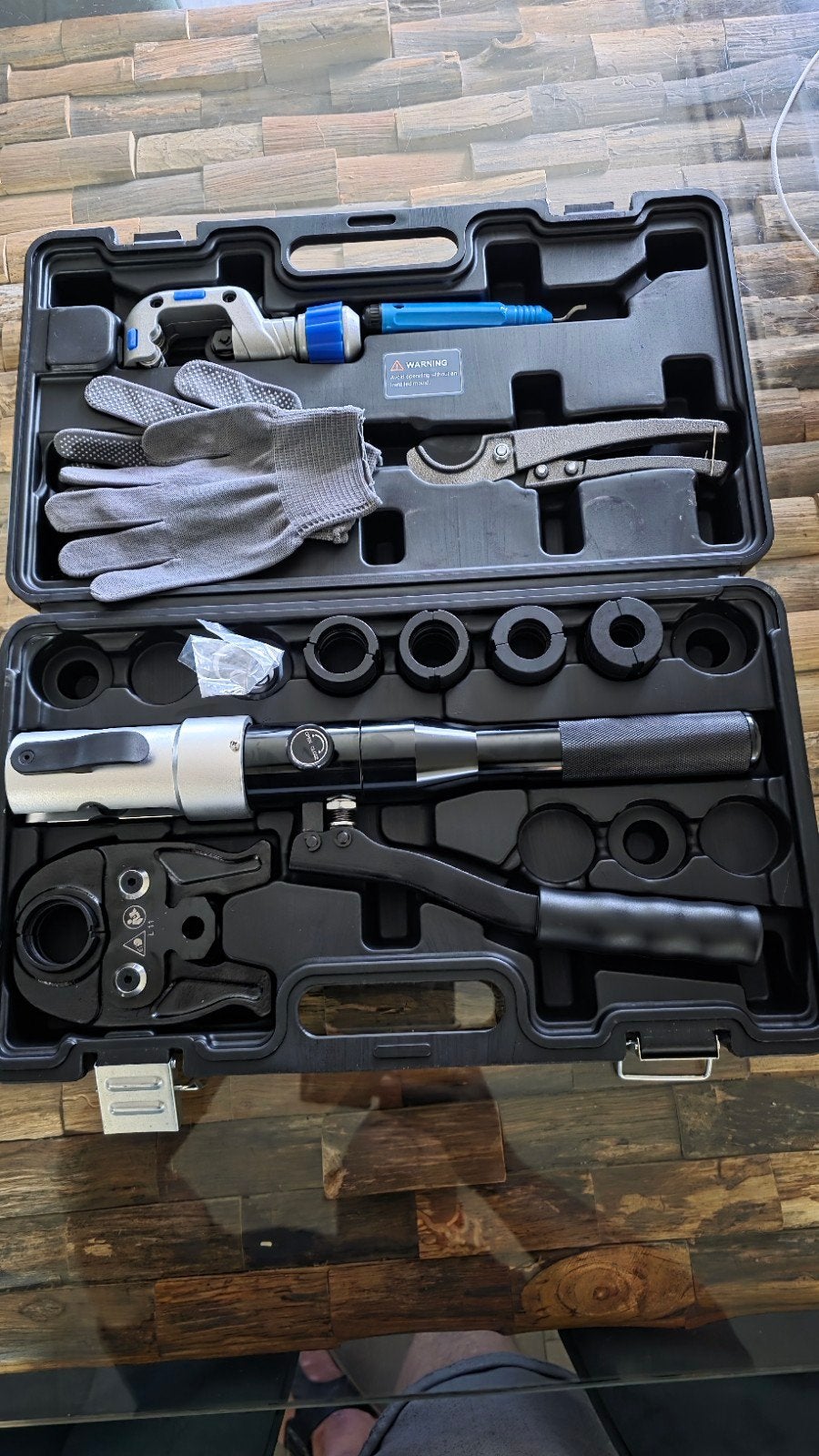 Hydraulische perstang met TH persbekken voor alupex, Ophalen of Verzenden