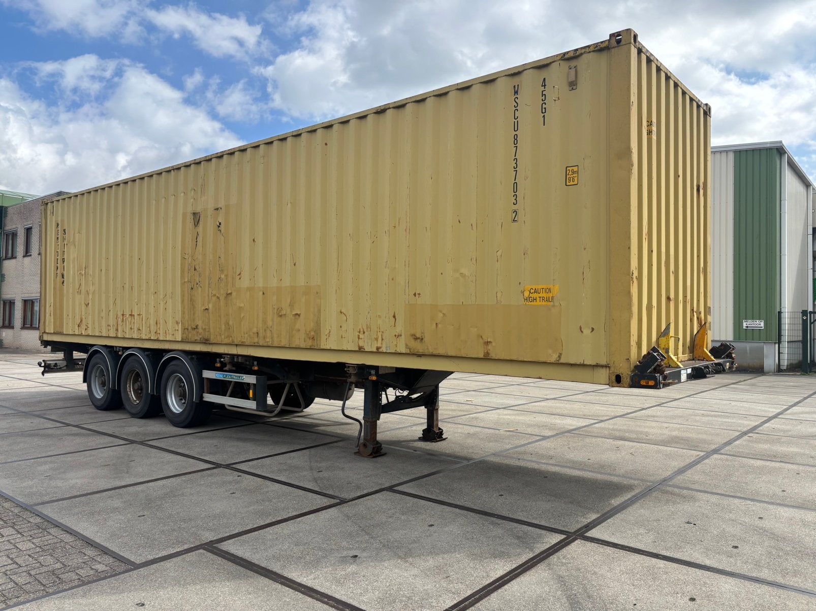 D-tec container chassis APK inclusief container, Particulier, Te koop