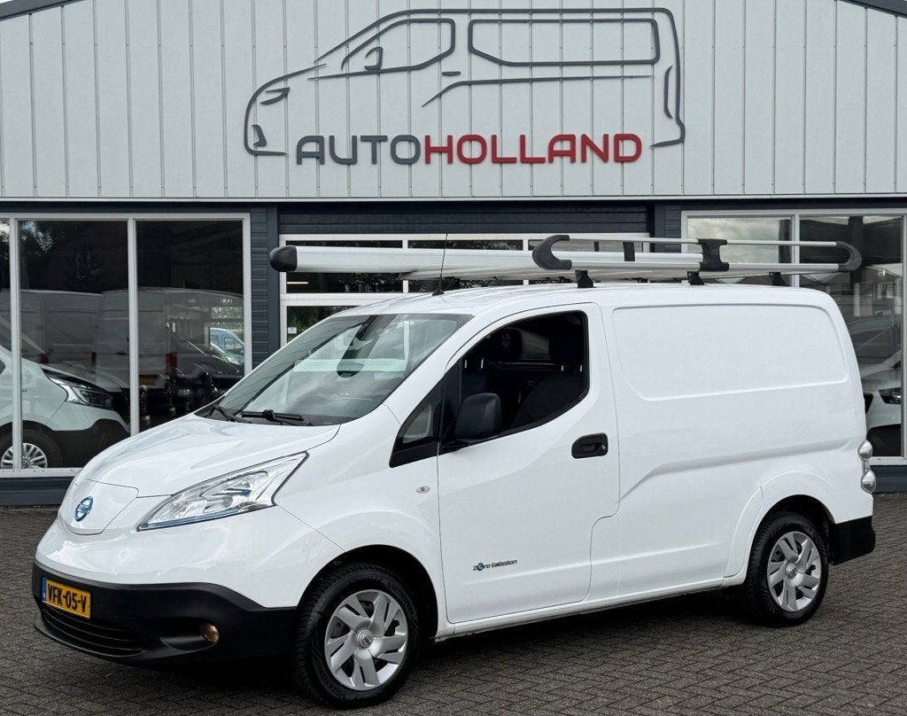 Nissan E-NV200 ZERO EMISSIE 40KWH 80KW 120PK AIRCO/ NAVIGATI, Auto's, 450 kg, Wit, Origineel Nederlands, 2 stoelen