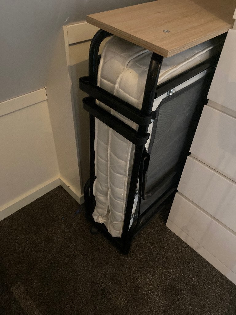 Opklapbed, Ophalen, Gebruikt, Eenpersoons, 190 cm of minder