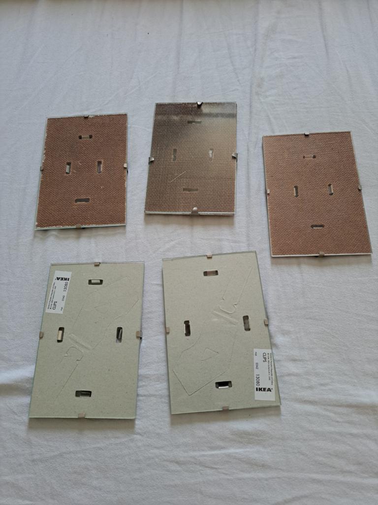 IKEA Clips fotolijstjes - set van 5, Huis en Inrichting, Woonaccessoires | Lijsten, Overige materialen, Minder dan 50 cm, Gebruikt