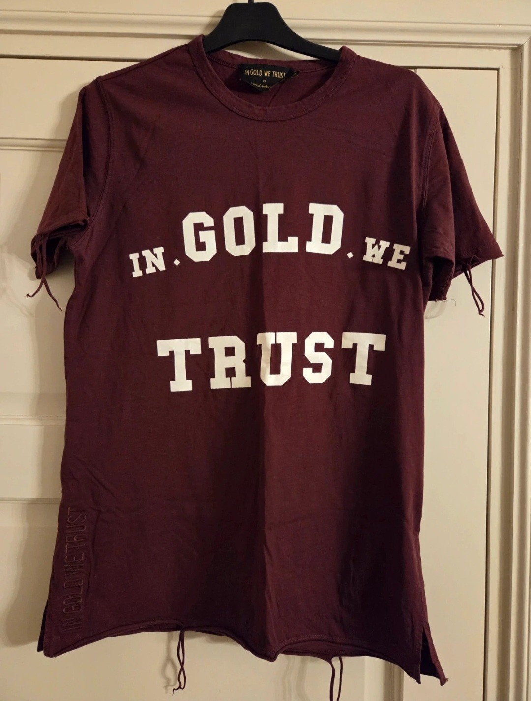 In Gold We Trust t-shirt maat M, Maat 48/50 (M), Ophalen of Verzenden, Zo goed als nieuw, In Gold We Trust