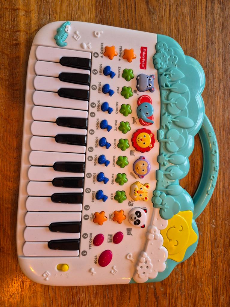 Fisher-Price Baby Dieren Piano met Geluid, Ophalen of Verzenden, Zo goed als nieuw, Overige typen, Met licht