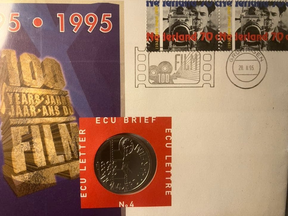 ECU Brief 4 - 1995 100 Jaar Film, Postzegels en Munten, Verzenden, Overige materialen, Nederland