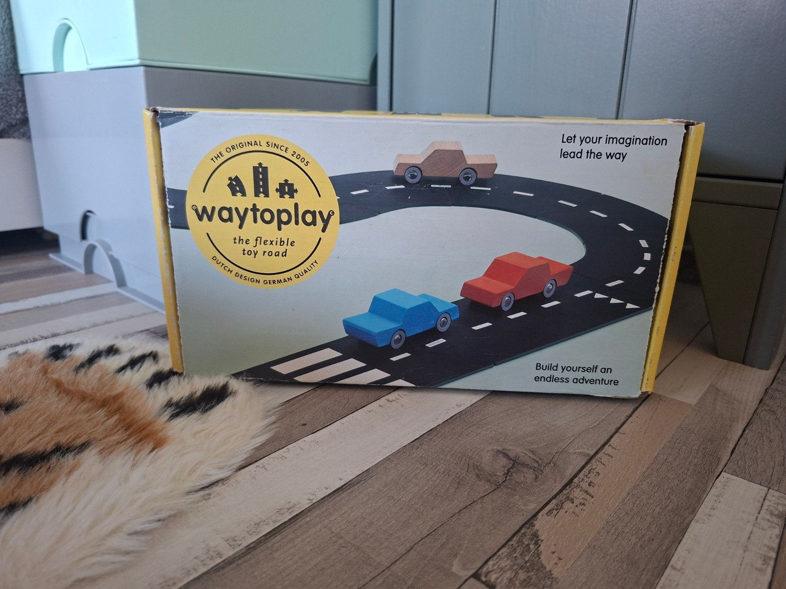 Waytoplay flexibele speelgoedweg en houten auto's, Ophalen of Verzenden, Zo goed als nieuw