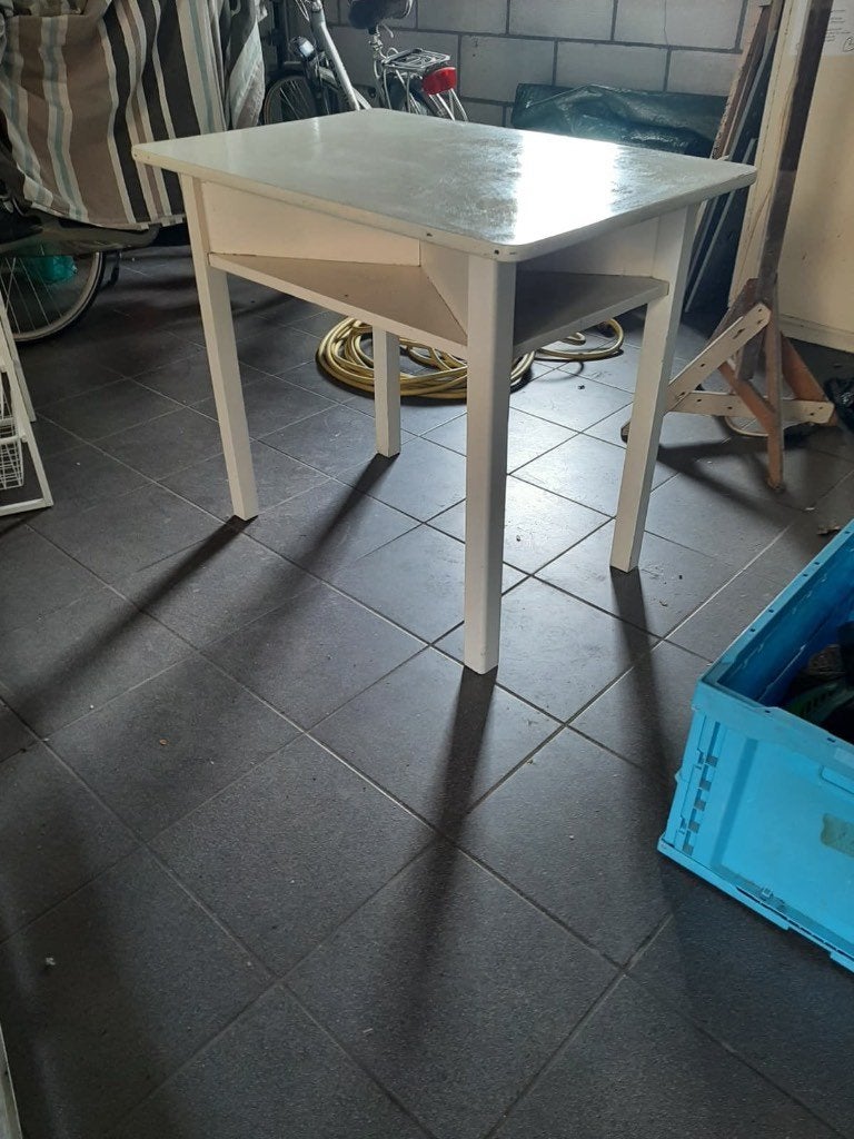 Houten Café tafeltje van vroeger, Ophalen