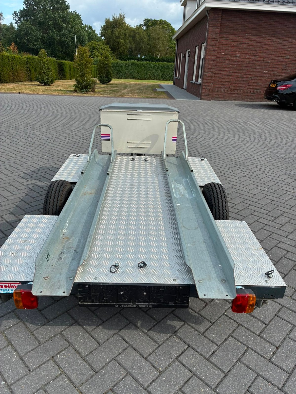 Motortrailer voor 2 motoren geremt, Ophalen of Verzenden, Zo goed als nieuw
