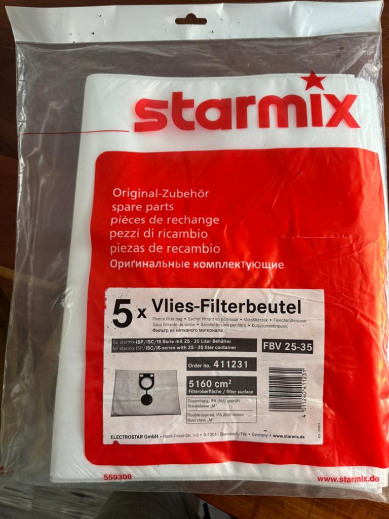 Starmix stofzuigerzakken 411231, Ophalen of Verzenden, Nieuw