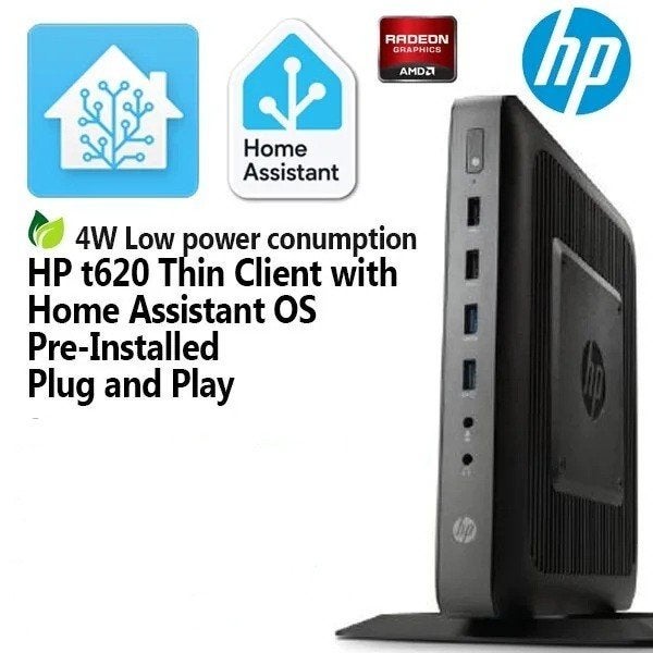 Home Assistant server HP T620 32gb ssd 4gb RAM ddr3 plugnpla, Ophalen of Verzenden