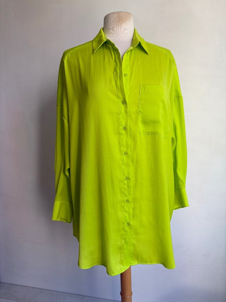 monki blouse maat s groen geel, Geel, Ophalen of Verzenden, Zo goed als nieuw, Monki