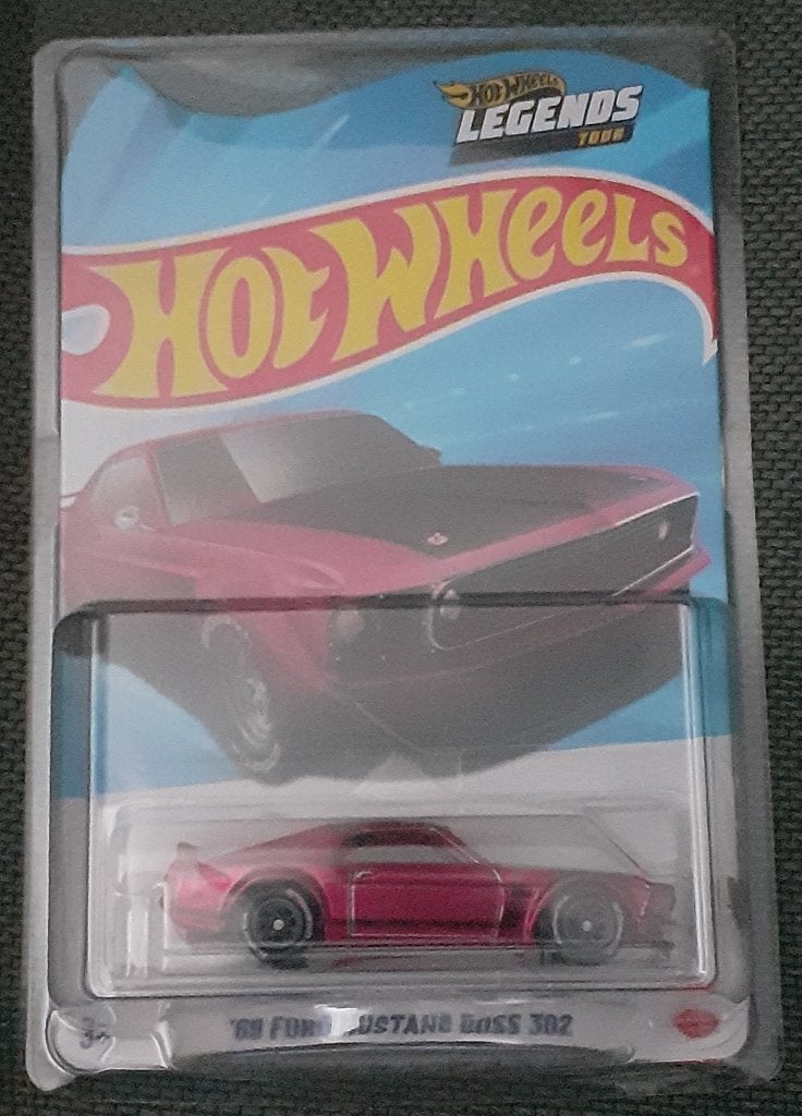 Hot Wheels Legends 69 Ford Mustang Boss 302 in blister, Ophalen of Verzenden, Nieuw, Auto