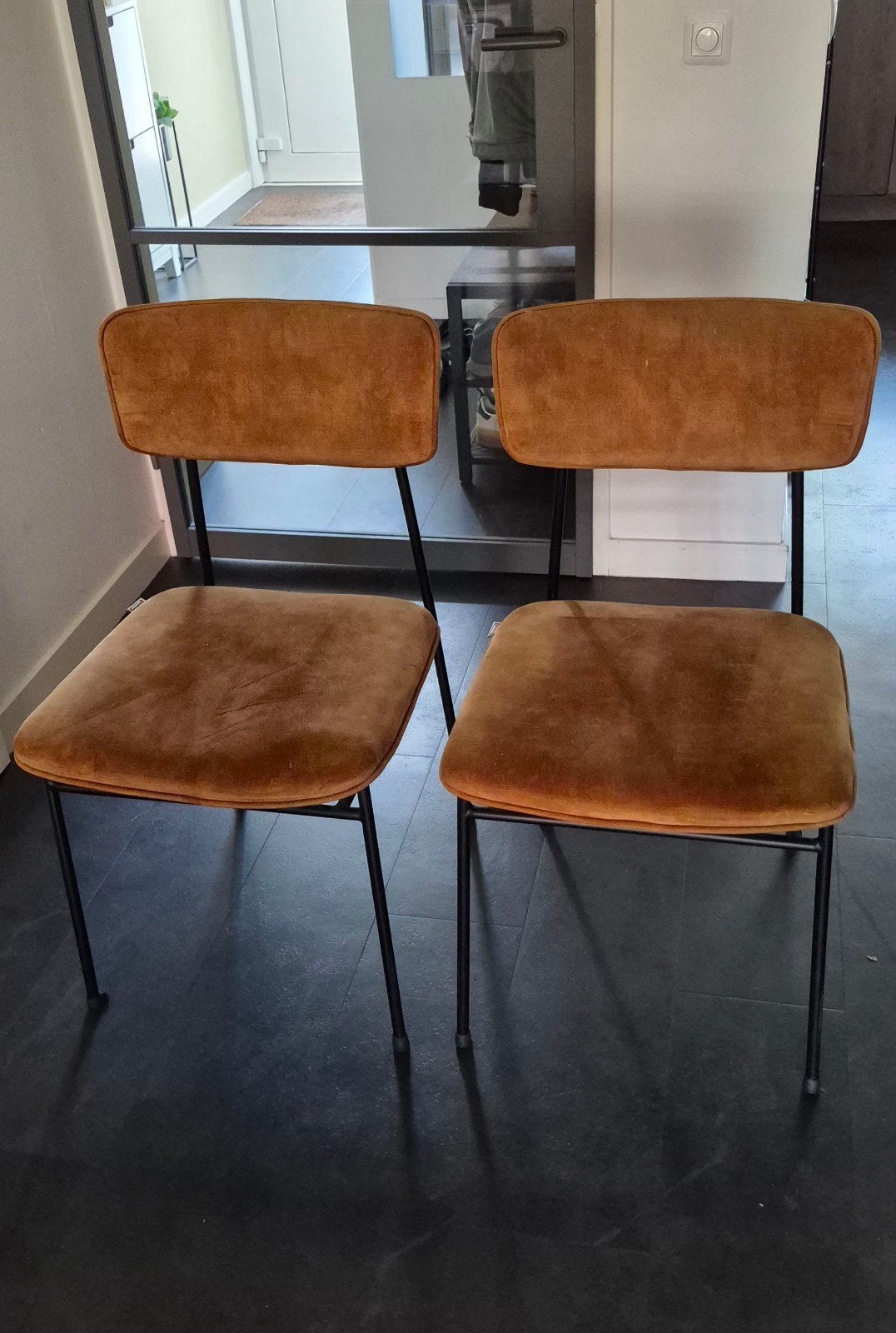 2 eetkamerstoelen movani, Ophalen, Twee, Overige kleuren, Zo goed als nieuw