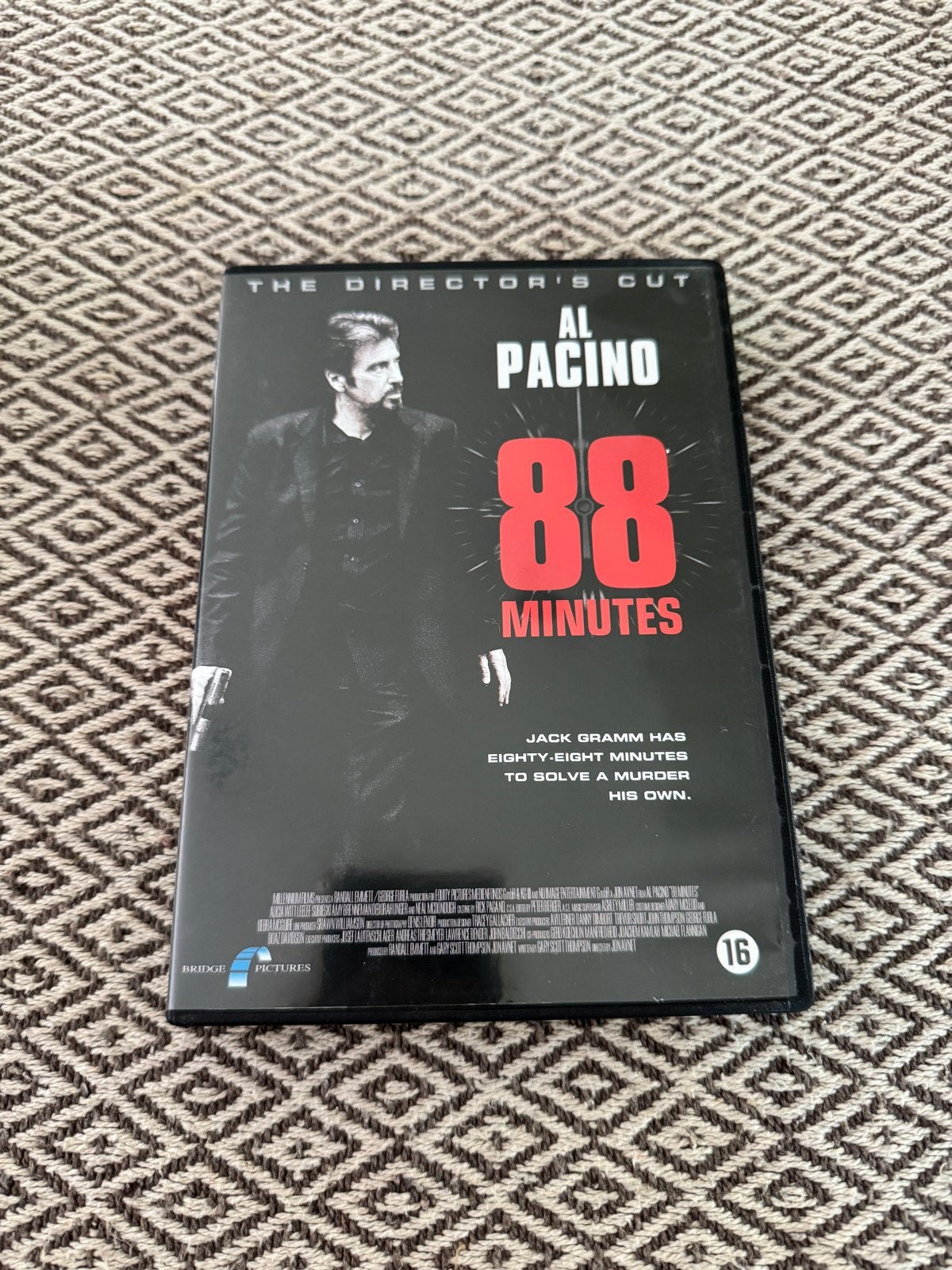 88 Minutes - Al Pacino (The Director's Cut) DVD, Psychologische thriller, Engels, Vanaf 16 jaar, Nederlands