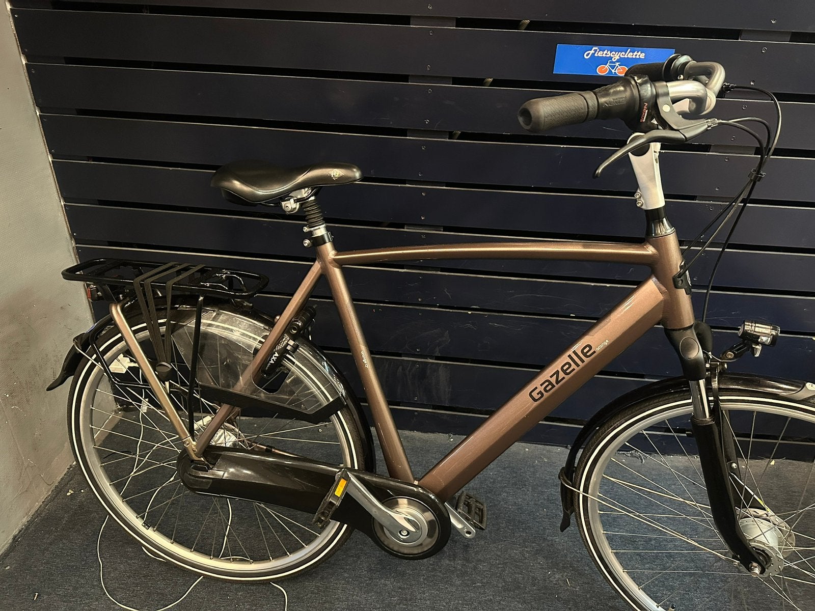 Gazelle orange C7 plus 57 show model als nieuw met garantie, Ophalen, Versnellingen, Zo goed als nieuw, 57 tot 61 cm