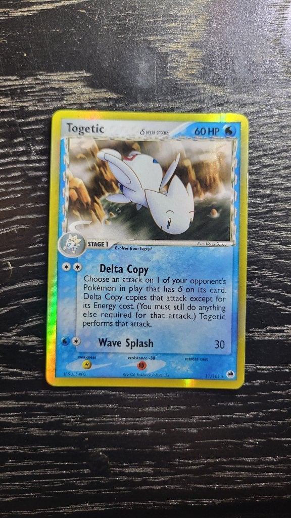 Pokémon Kaart - Togetic Delta Species (Holo) 11/101 - 2006, Ophalen of Verzenden, Zo goed als nieuw, Losse kaart, Foil