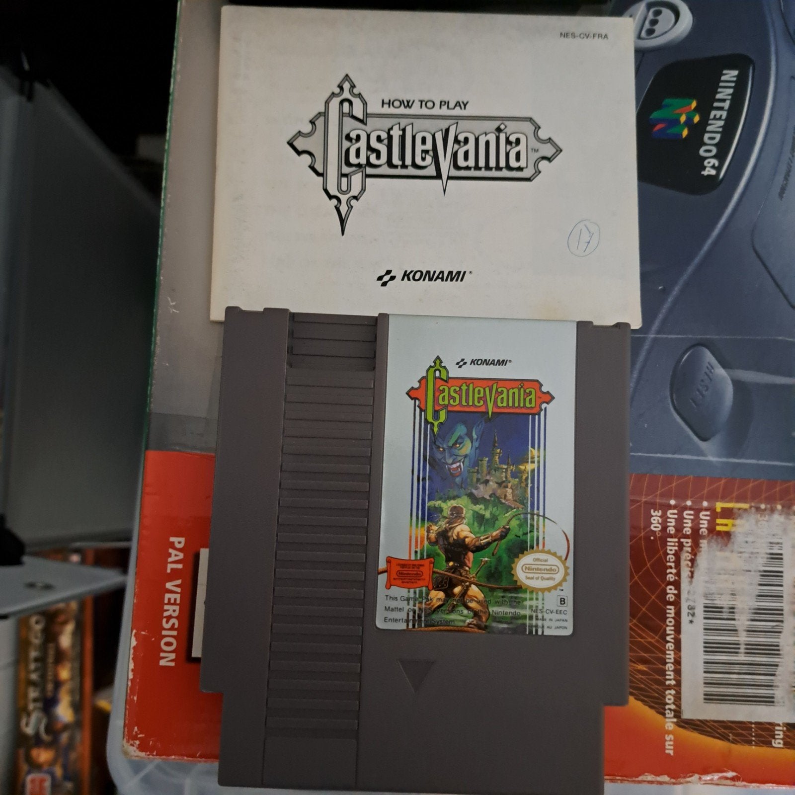 Castlevania NES (PAL) met handleiding, Spelcomputers en Games, Avontuur en Actie, Gebruikt, 1 speler, Ophalen of Verzenden