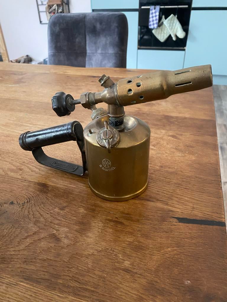 Vintage Benzinebrander G. Barthel - Decoratief item, Ophalen of Verzenden, Gebruikt