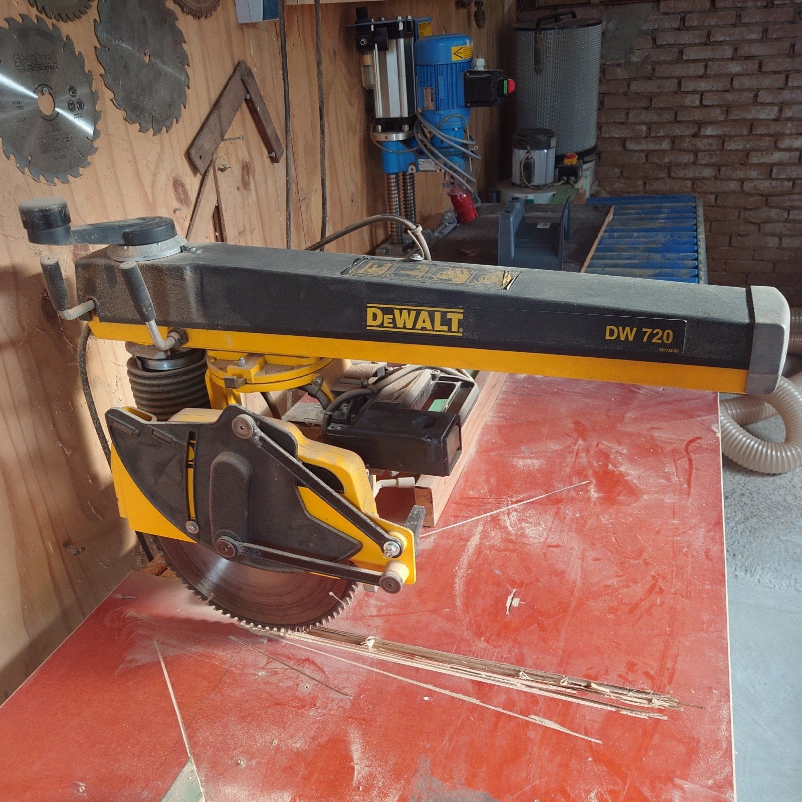 DeWalt DW 720 Afkortzaag met onderstel, Ophalen, Gebruikt, Afkortzaag, DeWalt