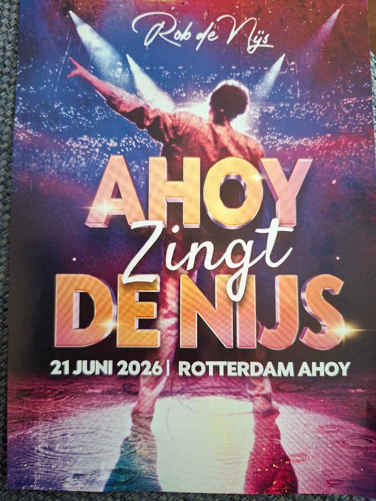 Ahoy zingt De Nijs 4x 21 juni 2026 19.00, Drie personen of meer, Juni, Levenslied