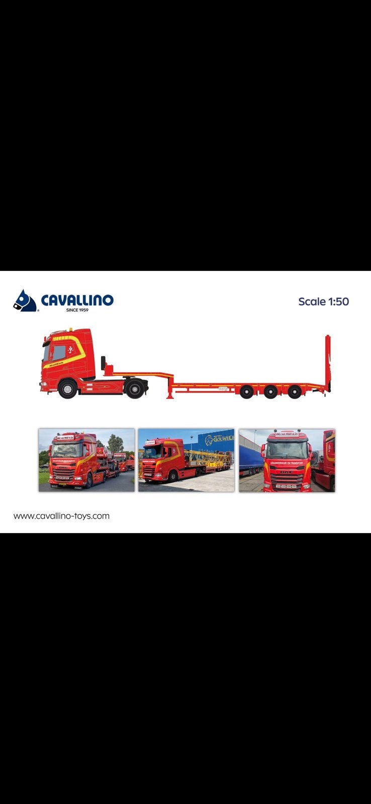 Cavallino 1:50  vd Vegt  Geen Tekno/Wsi, Ophalen of Verzenden, Nieuw, Bus of Vrachtwagen, Overige merken