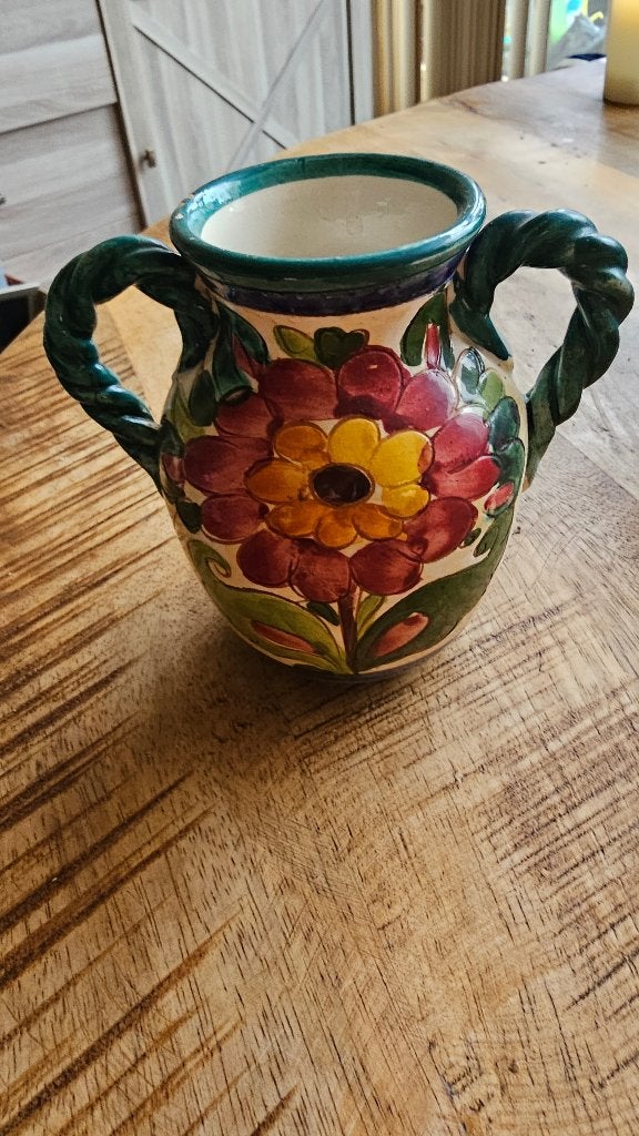 Majolica vaas italiaans, Ophalen