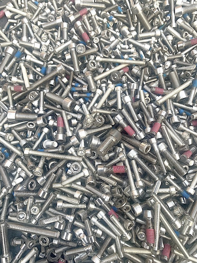 Rvs mix inbusbouten M4 M5 M6 M8 M10 freesmachine onderdelen, Ophalen of Verzenden, Nieuw, Elektrisch, Bovenfrees