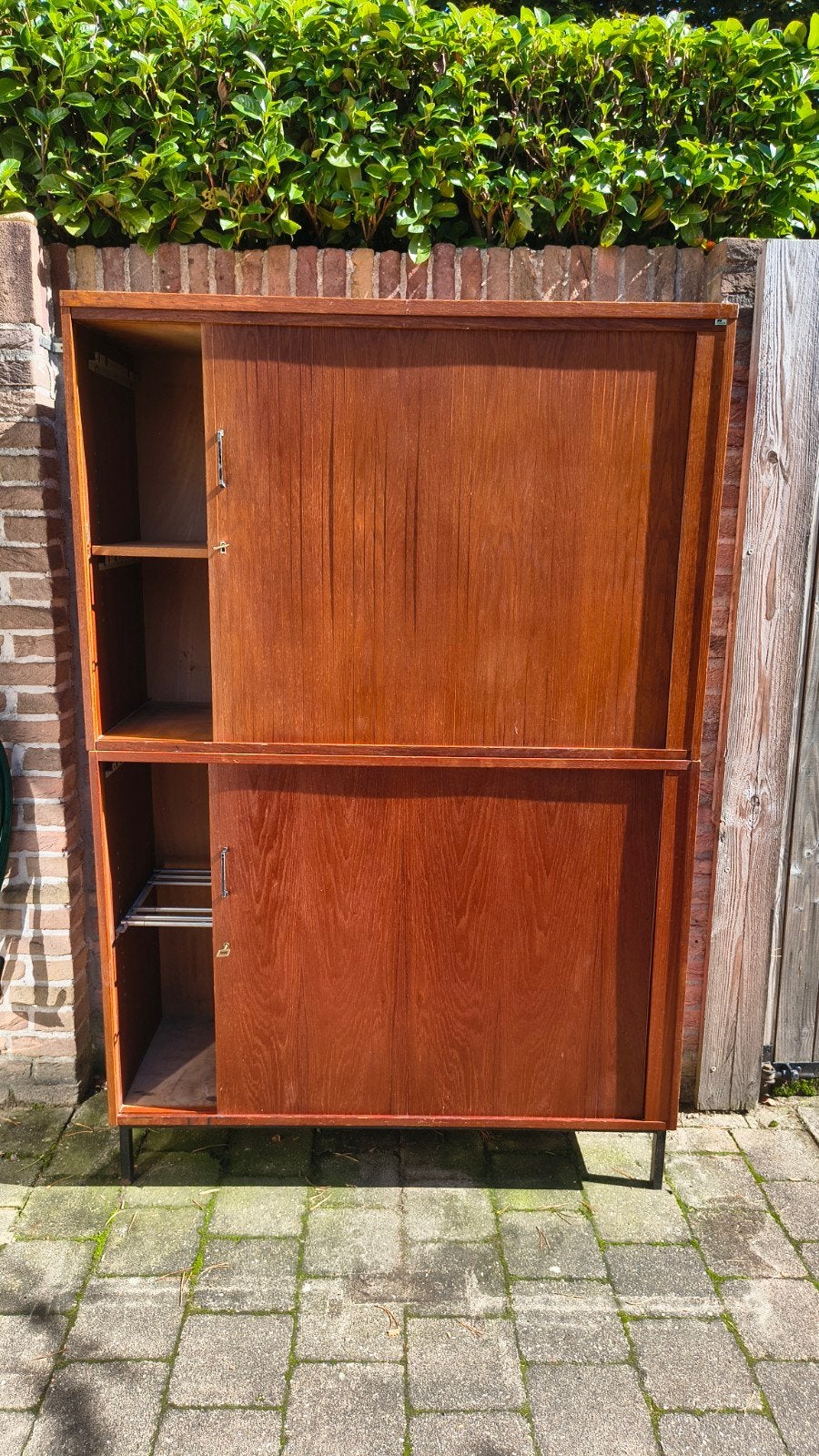 Vintage Eeka roldeurkast - 181x120x46 cm, Gebruikt, 100 tot 150 cm, Eeka, Onbekend