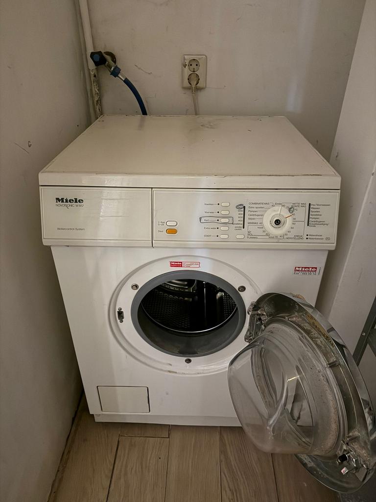 Miele Novotronic W 857 wasmachine - draaiknop te repareren, Gebruikt, Ophalen of Verzenden, Voorlader, Kort programma