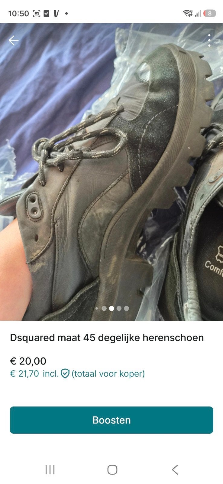 Dsquared2 herenschoenen maat 45 - Comfortabel en stijlvol, Dsquared2, Zwart, Ophalen of Verzenden, Sneakers of Gympen
