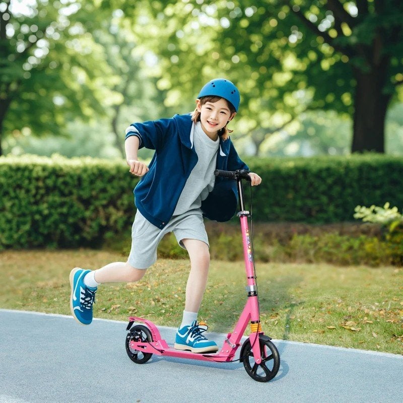Roze Kinderstep met Verstelbare Handvatten, Inklapbaar, Ophalen of Verzenden, A, A, A
