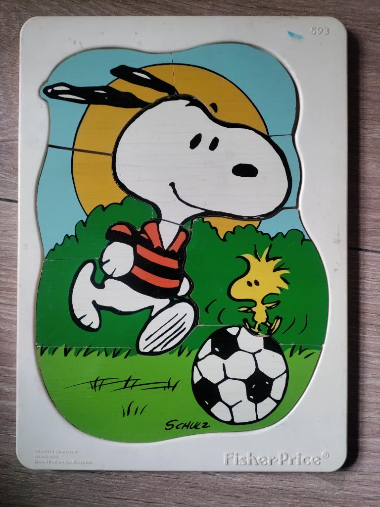 Vintage Snoopy Peanuts puzzel, Ophalen of Verzenden, Snoopy, Gebruikt, Overige typen