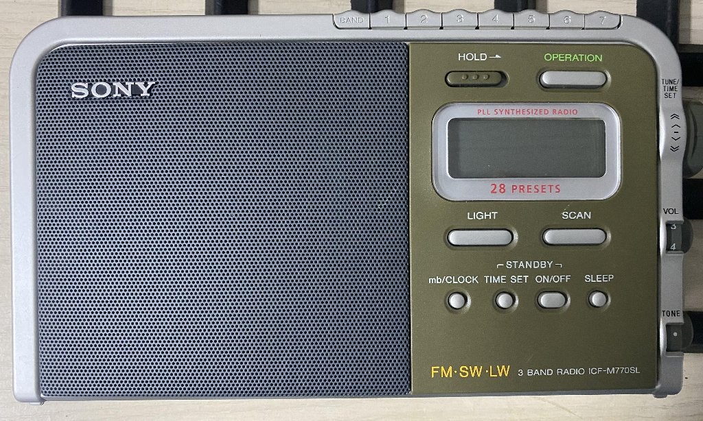 vintage Sony ICF-M770SL, Ophalen, Zo goed als nieuw, Radio