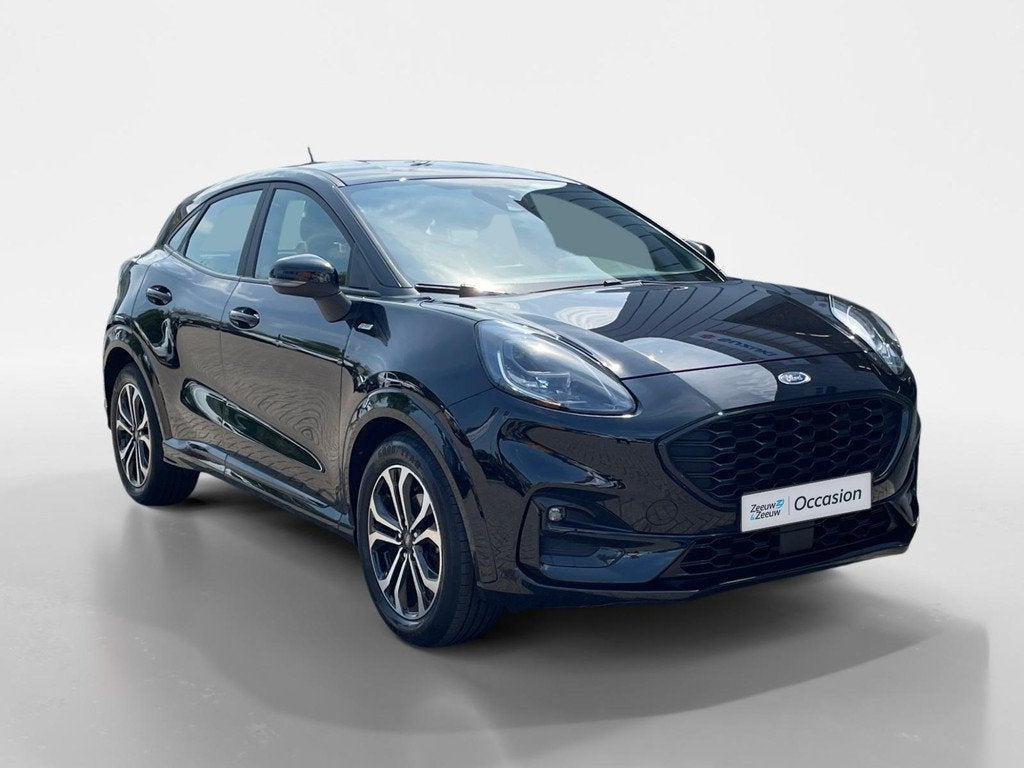 Ford Puma 1.0 EcoBoost Hybrid ST-Line | Trekhaak | Stuur sto, Voorwielaandrijving, Zwart, Bedrijf, Handgeschakeld