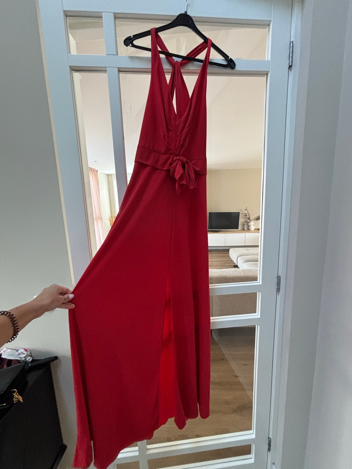 BCBG Max Azria Gala Jurk Maat M - Elegant Rood, Ophalen of Verzenden, Zo goed als nieuw, Maat 38/40 (M), Rood