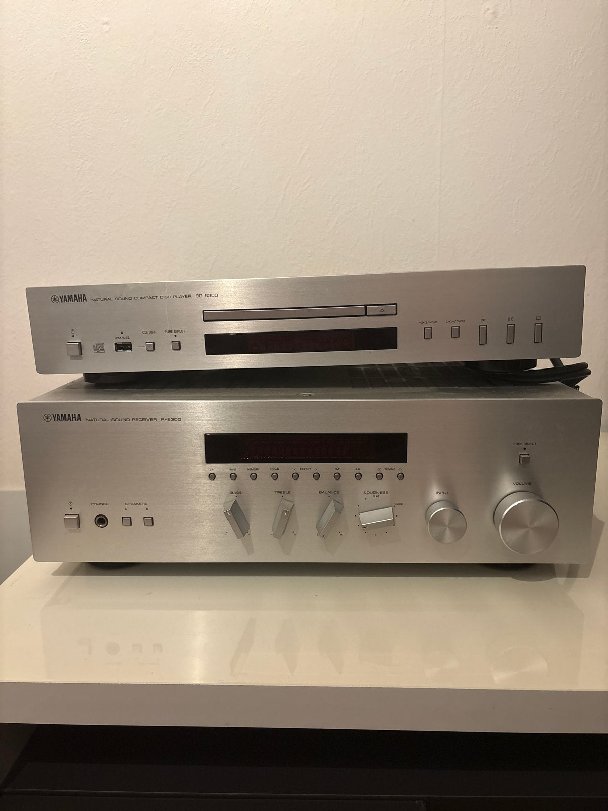 Yamaha CD-S300 CD-speler en R-S300 receiver set, Audio, Tv en Foto, Ophalen, Zo goed als nieuw, Overige merken, Met radio