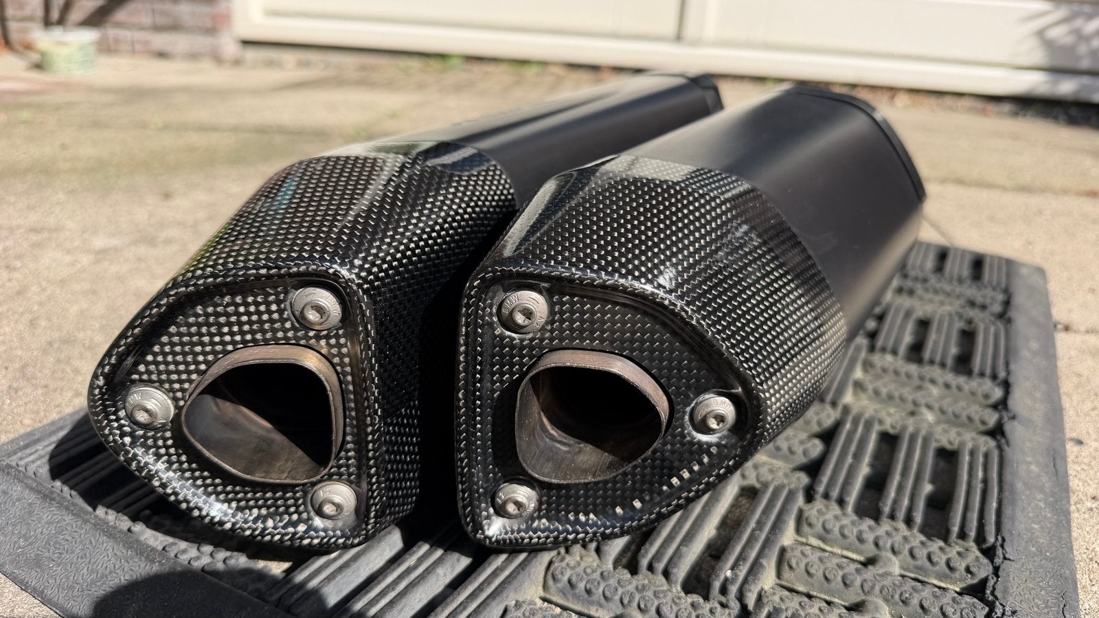 Akrapovic double silencer BMW R1300GS (DB-killer verwijderd), Ophalen of Verzenden, Gebruikt