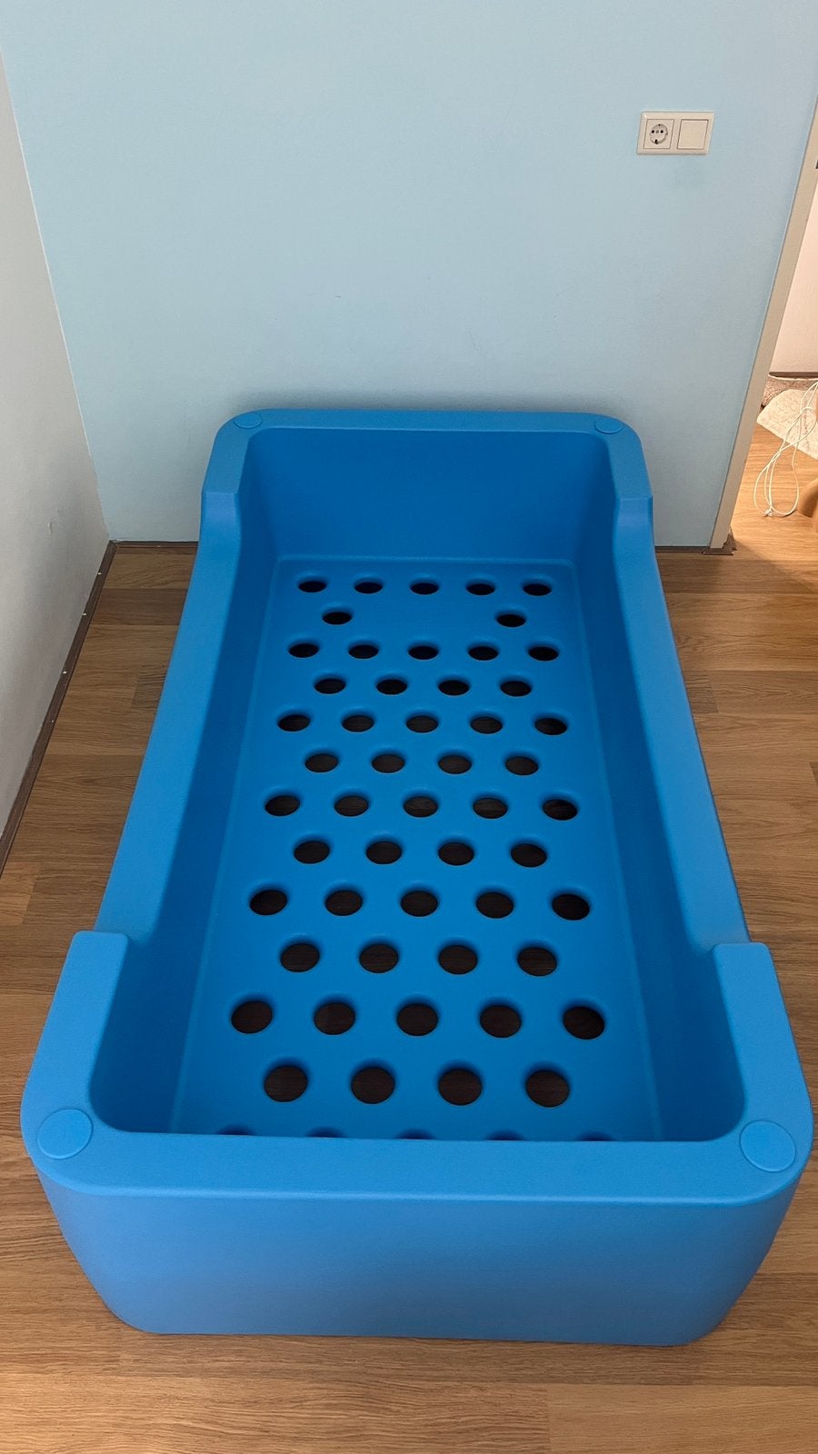 Magis Me Too Bunky Eenpersoonsbed - Donkerblauw, Ophalen, 85 tot 100 cm, Zo goed als nieuw, Matras