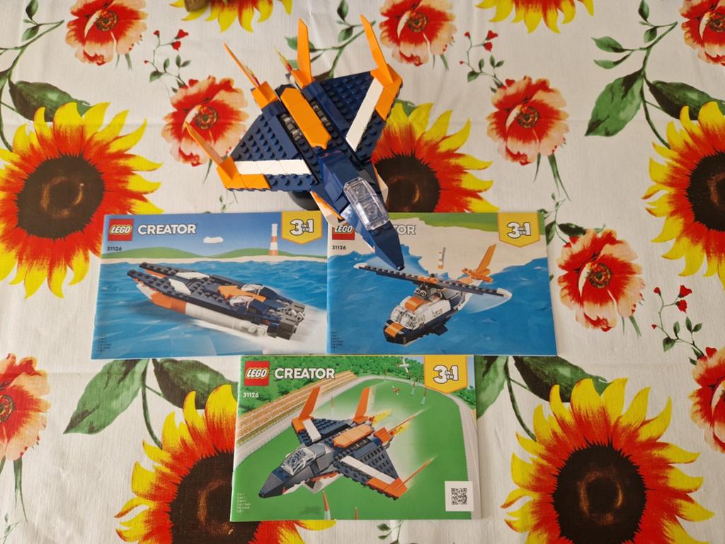 LEGO Creator 31126 Supersonisch Vliegtuig 3-in-1, Lego, Compleet, Ophalen of Verzenden, Zo goed als nieuw