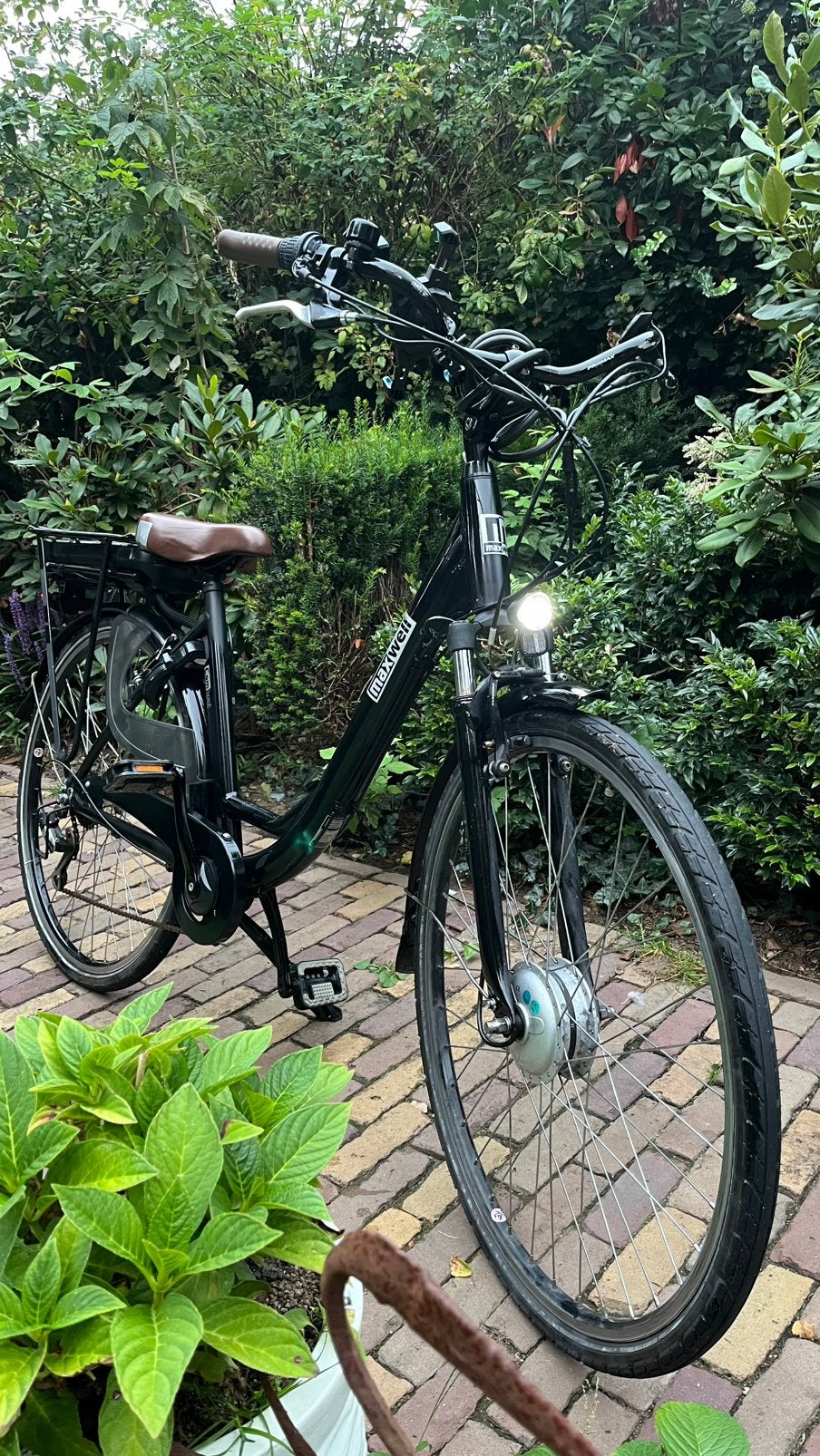 Maxwell elektrische fiets + extra slot, telefoonhouder, Fietsen en Brommers, Gebruikt, 59 cm of meer, 50 km per accu of meer, Ophalen